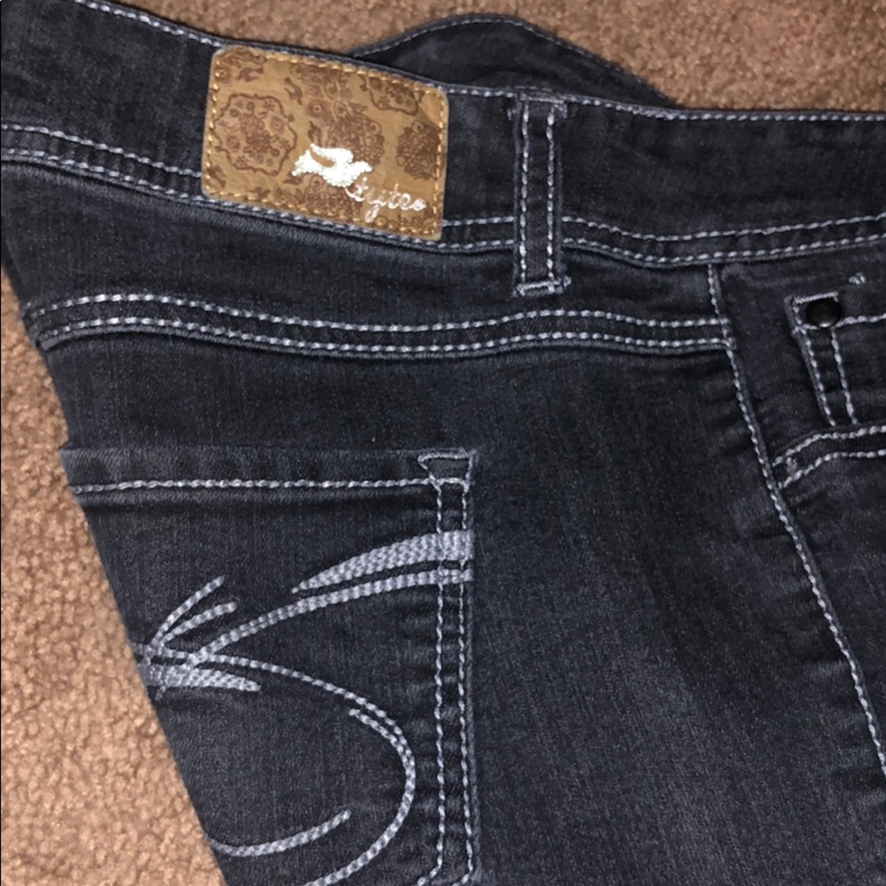 Dark skinny jeans